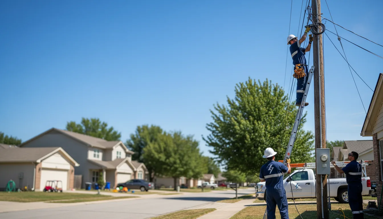 Residential electrician providing installation services in Tremont, PA